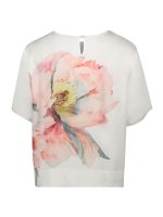 Betty Barclay Bluse Kurz 1/2 Arm 1945 Patch cream/rose