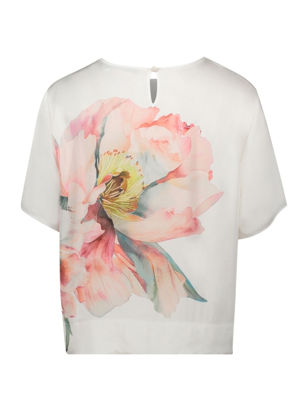 Betty Barclay Bluse Kurz 1/2 Arm 1945 Patch cream/rose