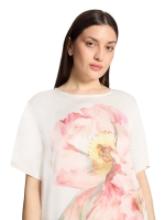 Betty Barclay Bluse Kurz 1/2 Arm 1945 Patch cream/rose