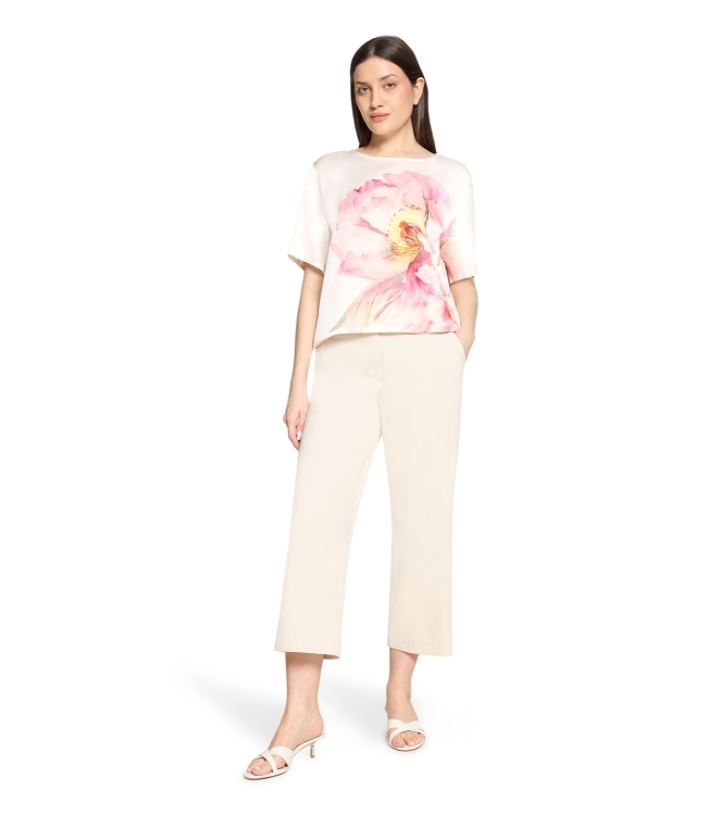 Betty Barclay Bluse Kurz 1/2 Arm 1945 Patch cream/rose