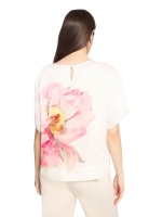 Betty Barclay Bluse Kurz 1/2 Arm 1945 Patch cream/rose