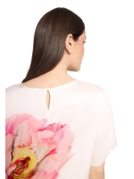 Betty Barclay Bluse Kurz 1/2 Arm 1945 Patch cream/rose