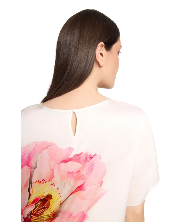 Betty Barclay Bluse Kurz 1/2 Arm 1945 Patch cream/rose