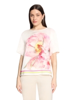 Betty Barclay Bluse Kurz 1/2 Arm 1945 Patch cream/rose