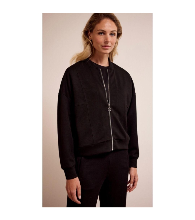 Tramontana Technical Sweat Bomber Jacket 009000 Black