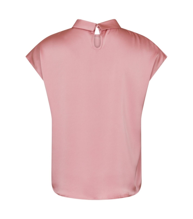 Neo Noir Fleur drapy satin blouse 754 Light pink