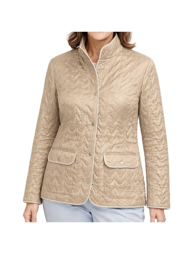 Lebek Jacke Stepp z. wenden 246 Biscuit