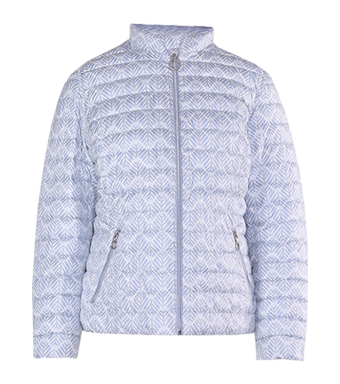 Lebek Jacke Stepp z. wenden 750 Sky blue/offwhite
