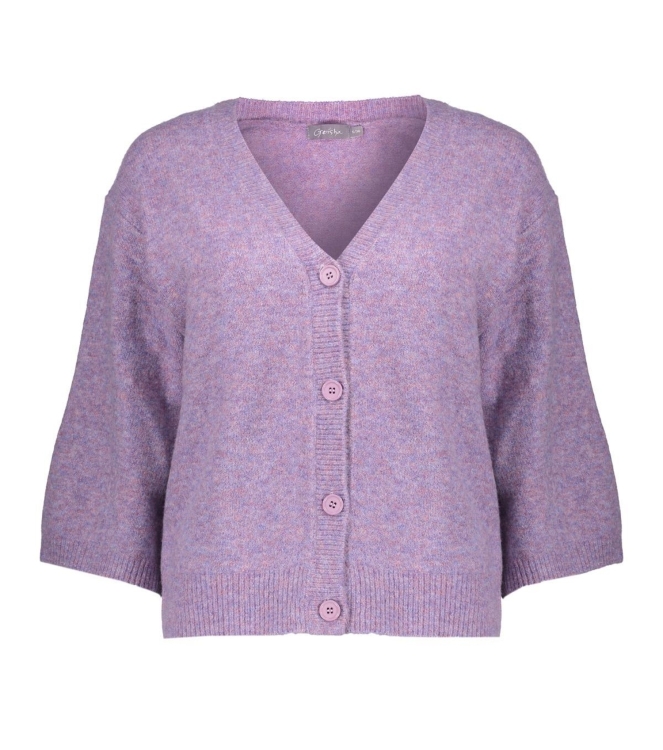 Geisha Cardigan v-neck 3/4 sleeves 000300 Lilac