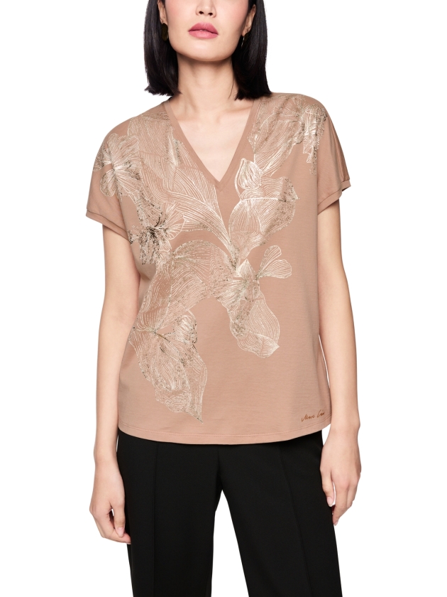 MarcCain Collections T-Shirt 619 Warm taupe new