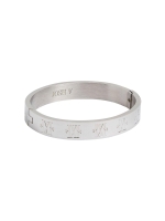 Josh V JV BIRGITTE bangle with logo 003 silver
