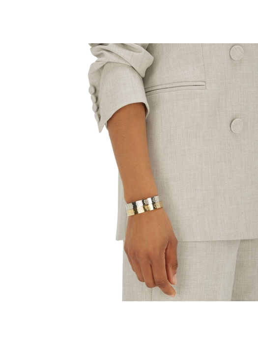 Josh V JV BIRGITTE bangle with logo 003 silver