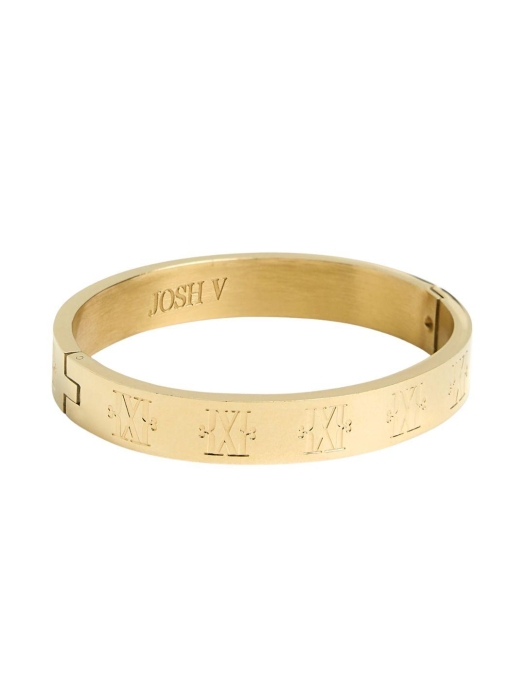 Josh V JV BIRGITTE bangle with logo 006 gold