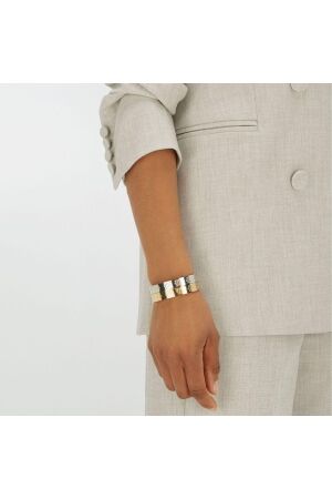Josh V JV BIRGITTE bangle with logo 006 gold