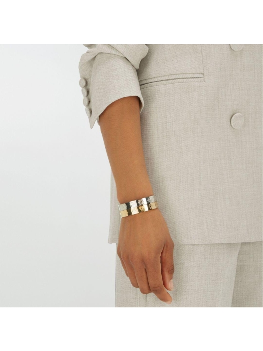 Josh V JV BIRGITTE bangle with logo 006 gold