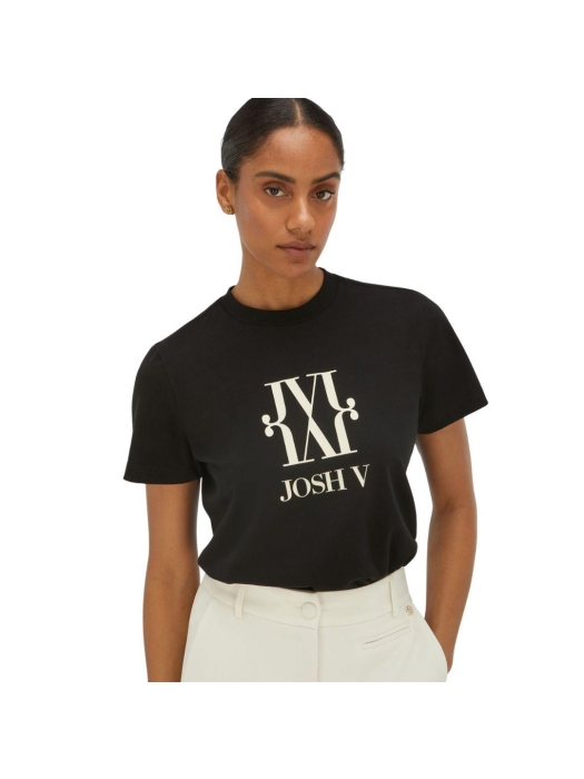 Josh V JV DORIE MONOGRAM slim fit T-shirt 300 black