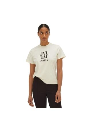 Josh V JV DORIE MONOGRAM slim fit T-shirt 033 off white