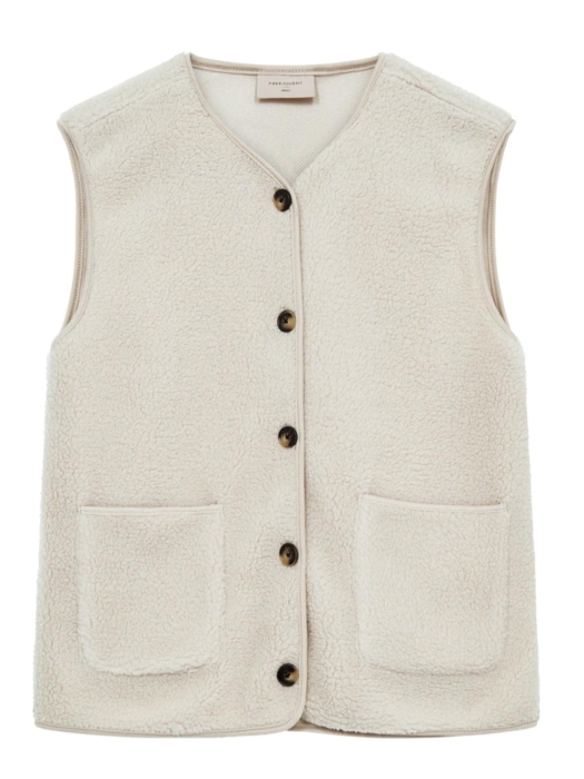 Freequent Teddy waistcoat Moonbeam