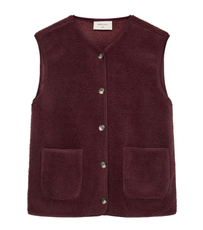 Freequent Teddy waistcoat Port royale
