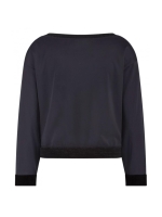 ZIP73 Top 2-half 005 Black velvet