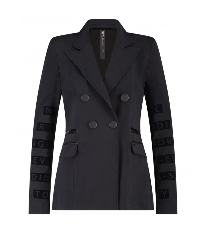 ZIP73 Blazer sleeve never ending 005 Black velvet