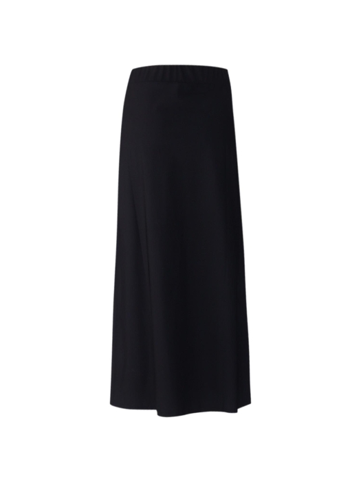 ZIP73 Long skirt  001 Black