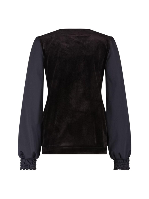 ZIP73 Top V never ending 005 Black velvet