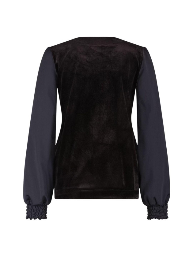 ZIP73 Top V never ending 005 Black velvet