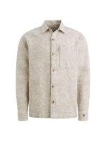 Cast Iron LONG SLEEVE SHIRT Jacquard 2 tone 7178 White onyx