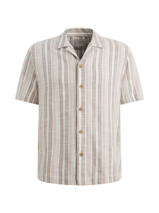 Cast Iron Short Sleeve Shirt Slub Twill stri 8023 Aluminum
