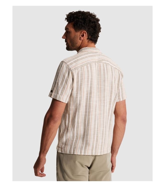 Cast Iron Short Sleeve Shirt Slub Twill stri 8023 Aluminum