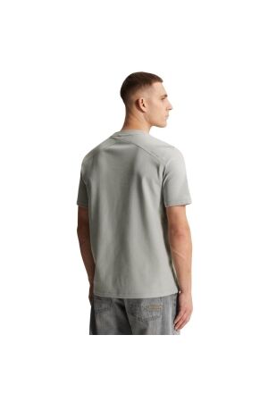 Cast Iron Short sleeve r-neck regular fit in 9105 Belgain block