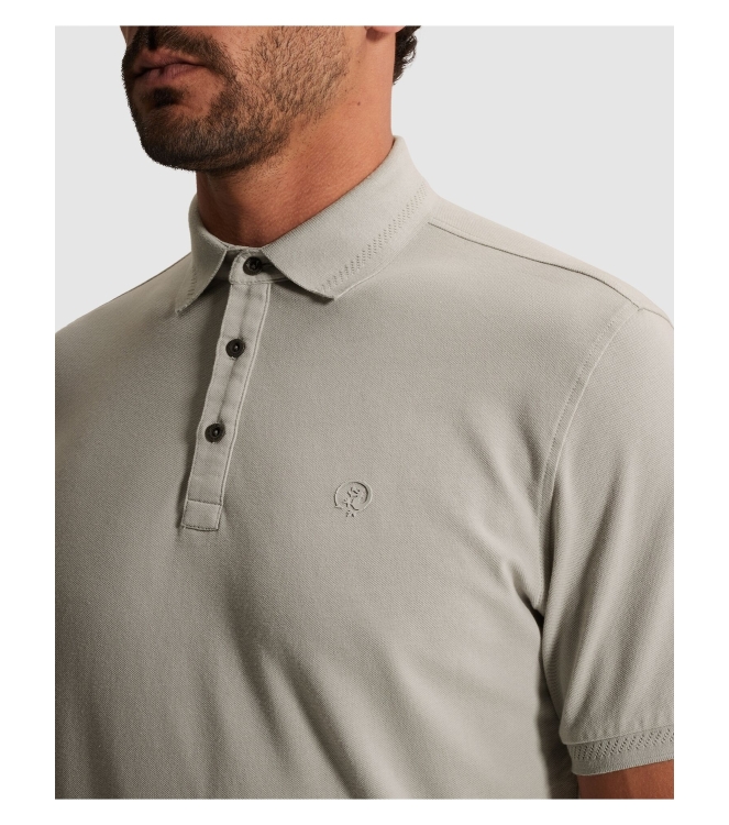 Cast Iron Short sleeve polo slim fit fine pi 9105 Belgain block