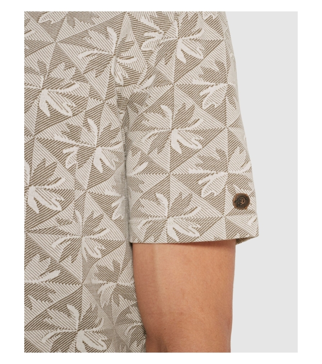 Cast Iron Short sleeve r-neck regular fit ja 7178 White onyx