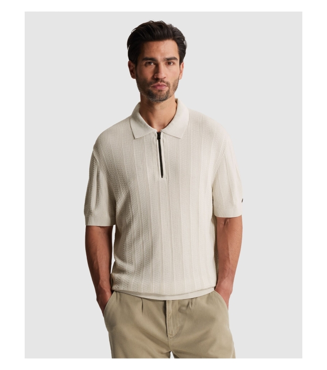 Cast Iron Short sleeve polo regular fit soso 7178 White onyx