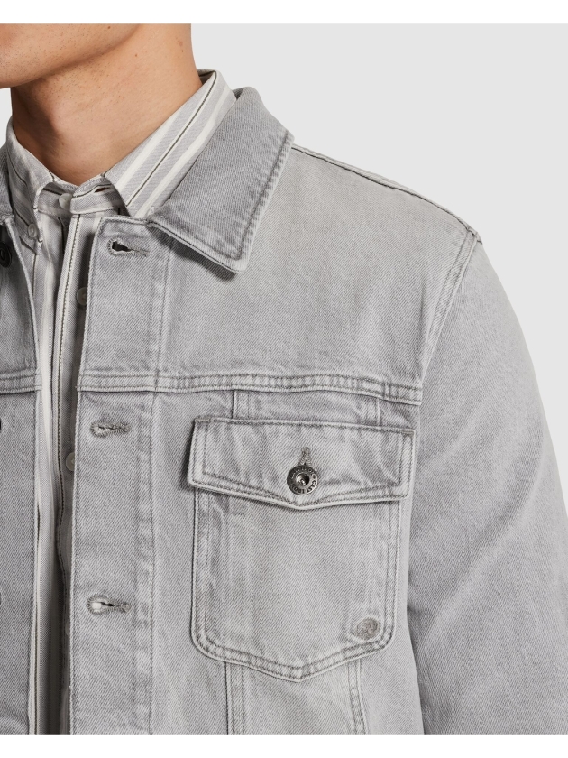 Cast Iron DENIM JACKET WASHED SUMMER GREY WSG