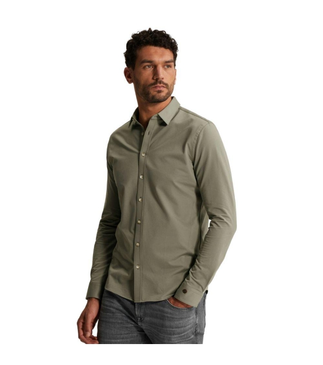 Cast Iron LONG SLEEVE SHIRT Twill Jersey 2 t 6478 Dried sage