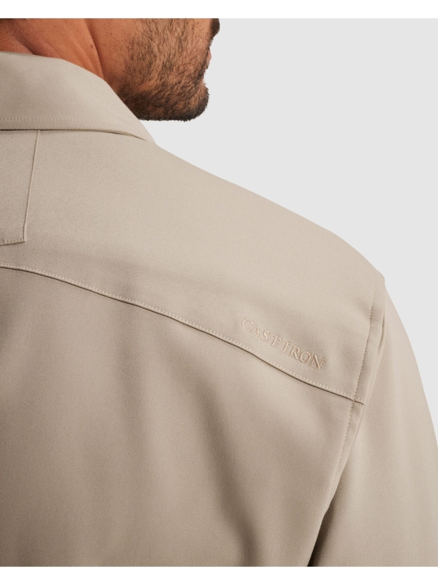 Cast Iron LONG SLEEVE SHIRT Tech Stretch 8023 Aluminum