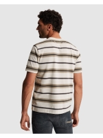 Cast Iron Short sleeve r-neck regular fit st 7178 White onyx