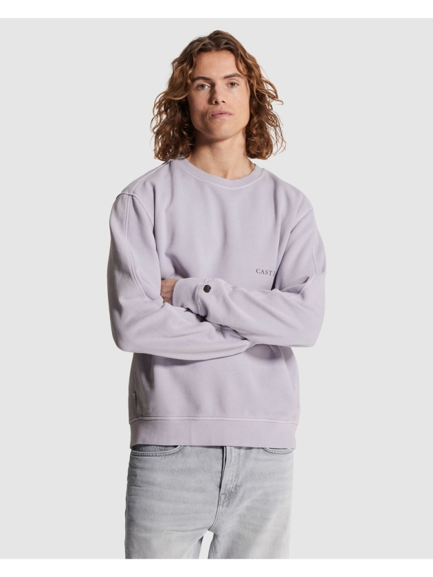 Cast Iron Long sleeve r-neck relaxed fit swe 4270 Cosmic sky