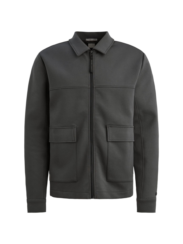 Cast Iron Zip jacket regular fit interlock