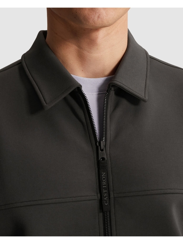 Cast Iron Zip jacket regular fit interlock