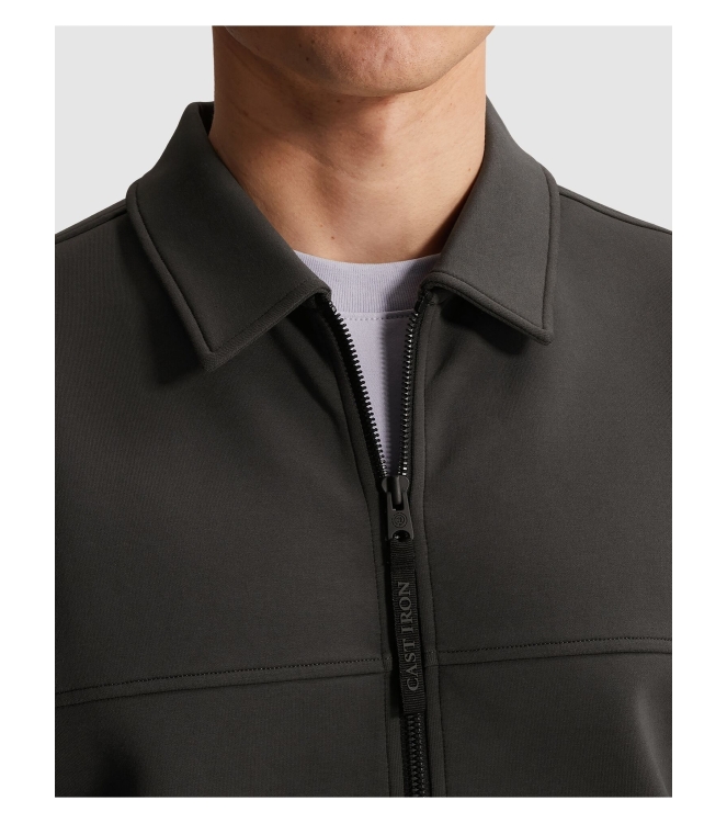 Cast Iron Zip jacket regular fit interlock