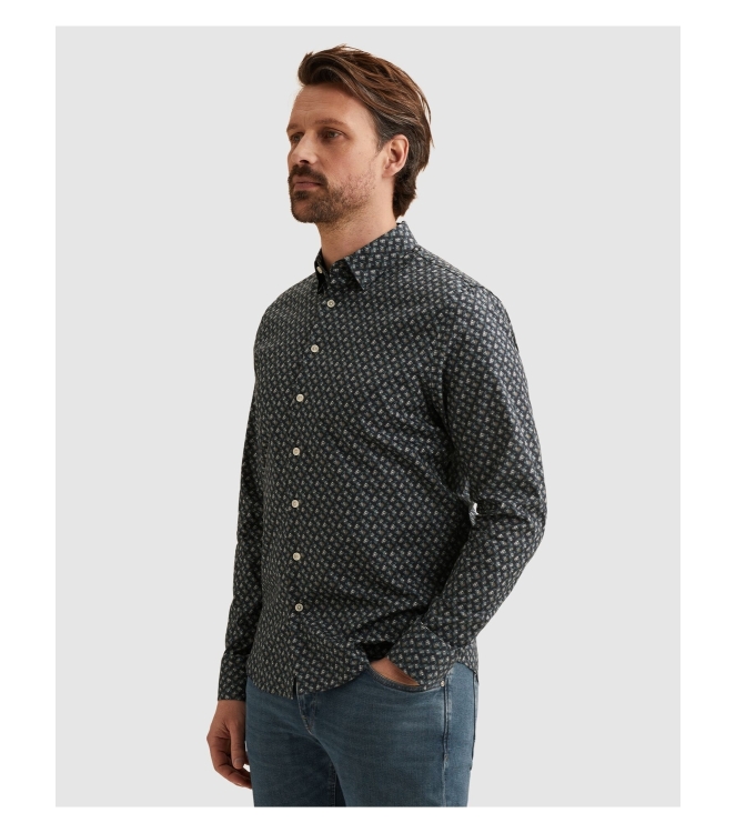 Vanguard LONG SLEEVE SHIRT Print on Poplin 5073 Sky captain
