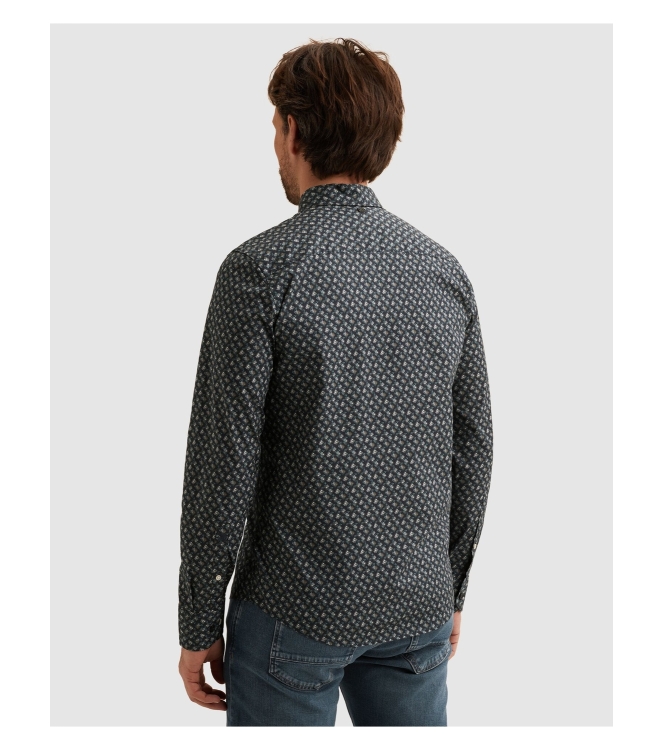 Vanguard LONG SLEEVE SHIRT Print on Poplin 5073 Sky captain