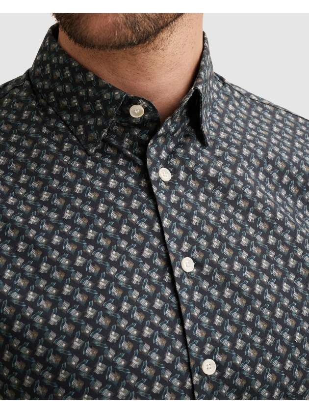 Vanguard LONG SLEEVE SHIRT Print on Poplin 5073 Sky captain