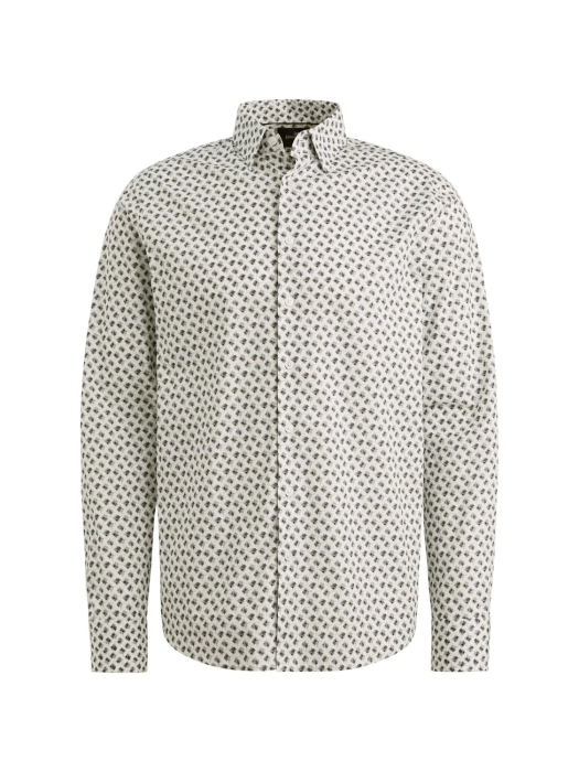 Vanguard LONG SLEEVE SHIRT Print on Poplin 7004 Cloud dancer