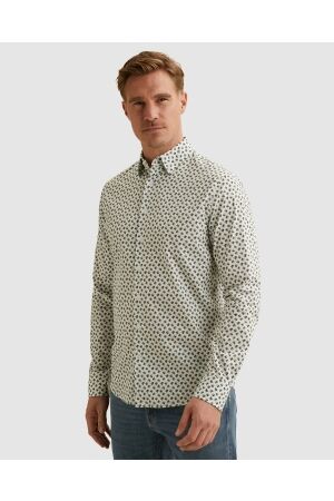 Vanguard LONG SLEEVE SHIRT Print on Poplin 7004 Cloud dancer
