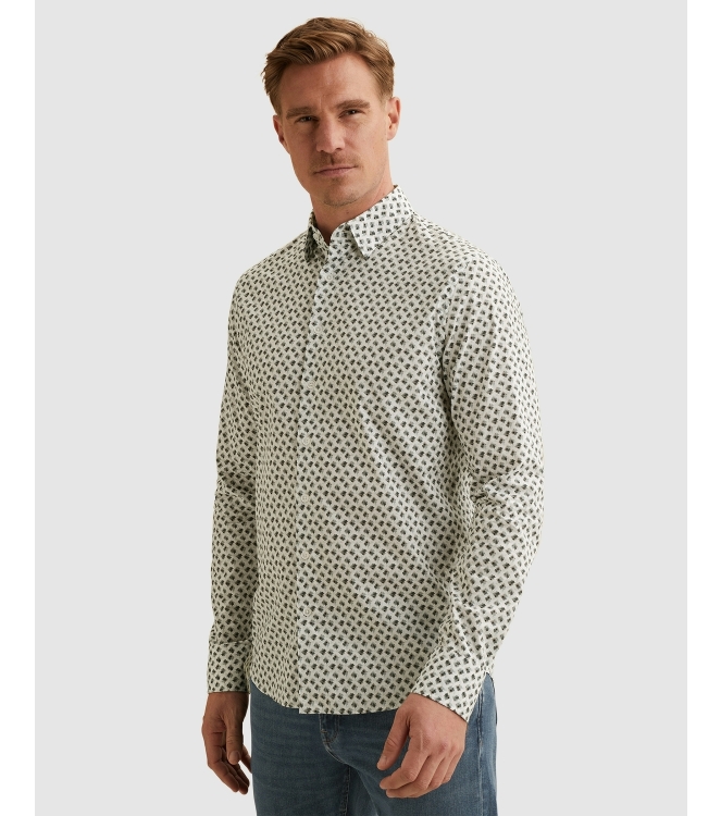 Vanguard LONG SLEEVE SHIRT Print on Poplin 7004 Cloud dancer