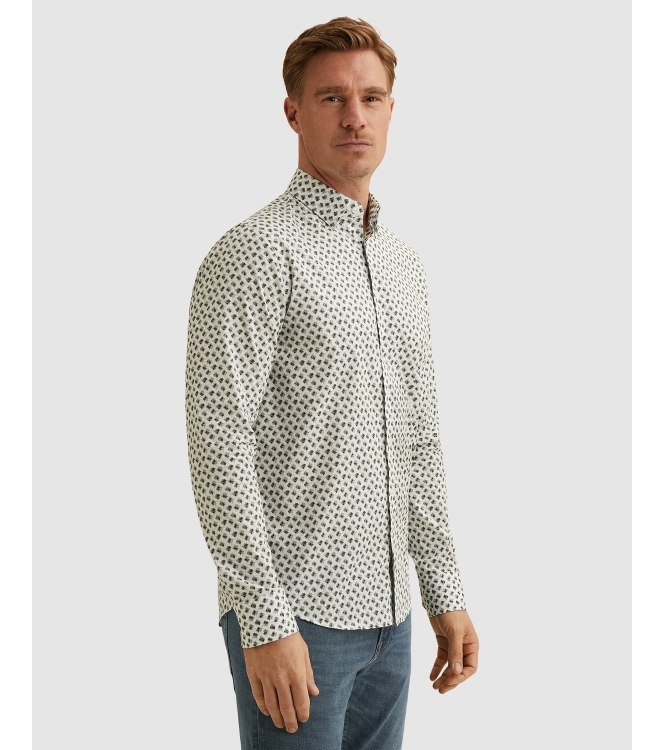 Vanguard LONG SLEEVE SHIRT Print on Poplin 7004 Cloud dancer